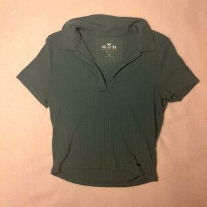 Hollister Collared Crop-top